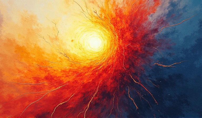 Abstract image representing energy and vitality for men.